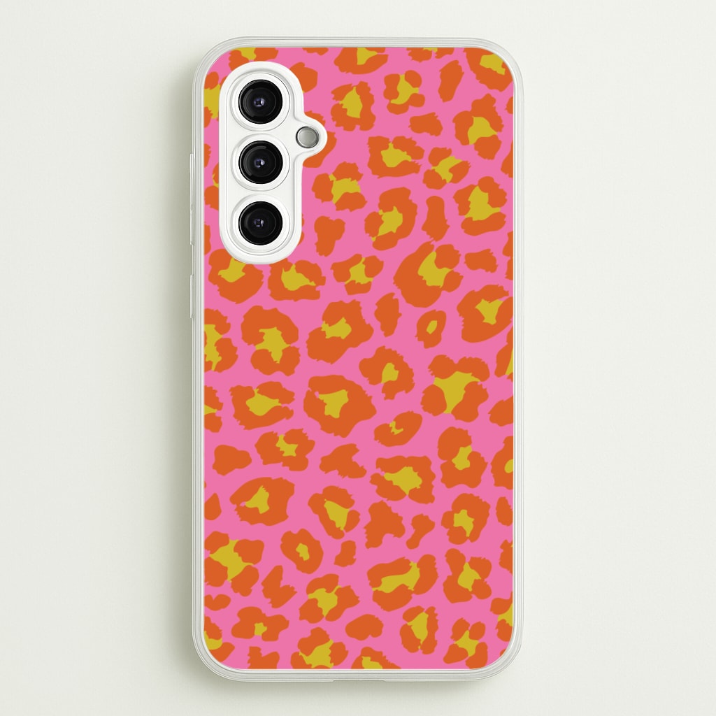 Vibrant Cheetah Print - Animal Patterns Phone Case for Galaxy A14