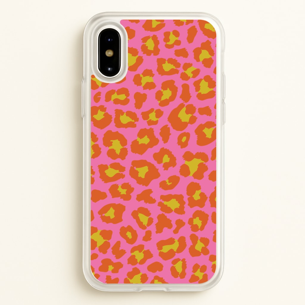 Vibrant Cheetah Print - Animal Patterns Phone Case for iPhone X / XS