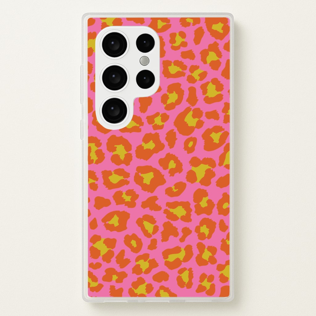 Vibrant Cheetah Print - Animal Patterns Phone Case for Galaxy S24 Ultra