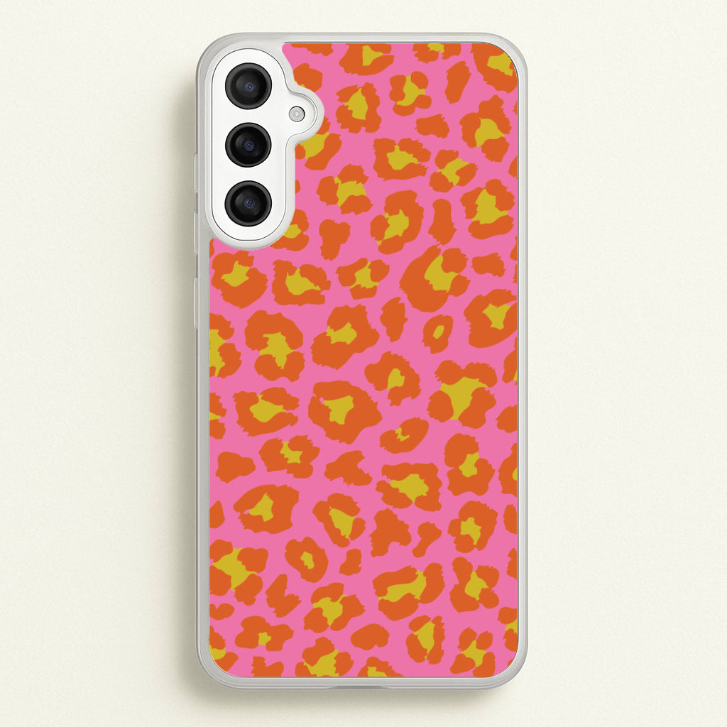 Vibrant Cheetah Print - Animal Patterns Phone Case for Galaxy A34