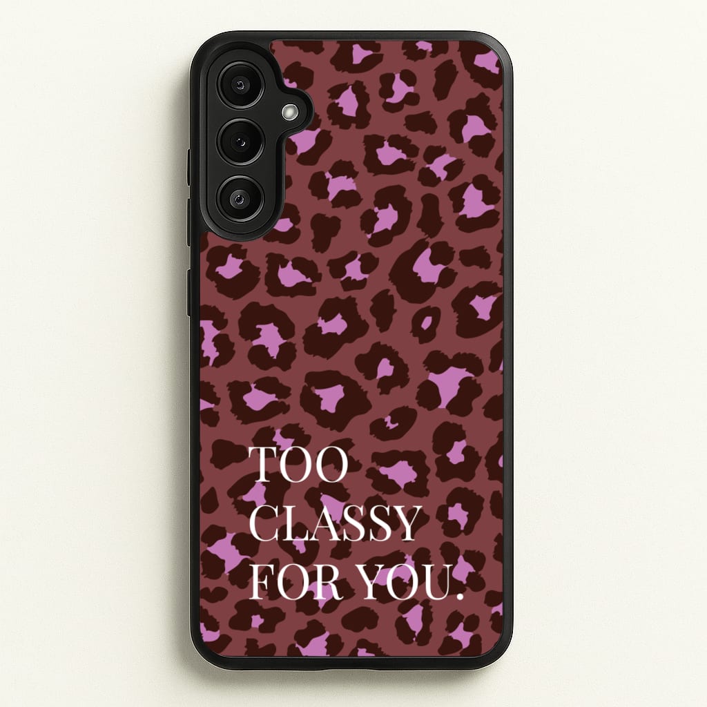 Too Classy Cheetah Print - Animal Patterns Phone Case for Galaxy A34