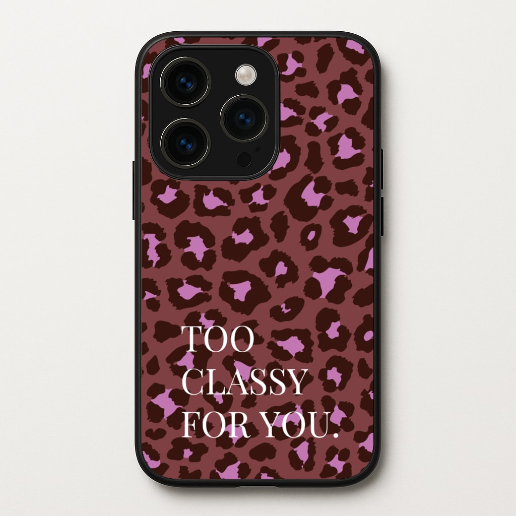 Too Classy Cheetah Print - Animal Patterns Phone Case for iPhone 14 Pro