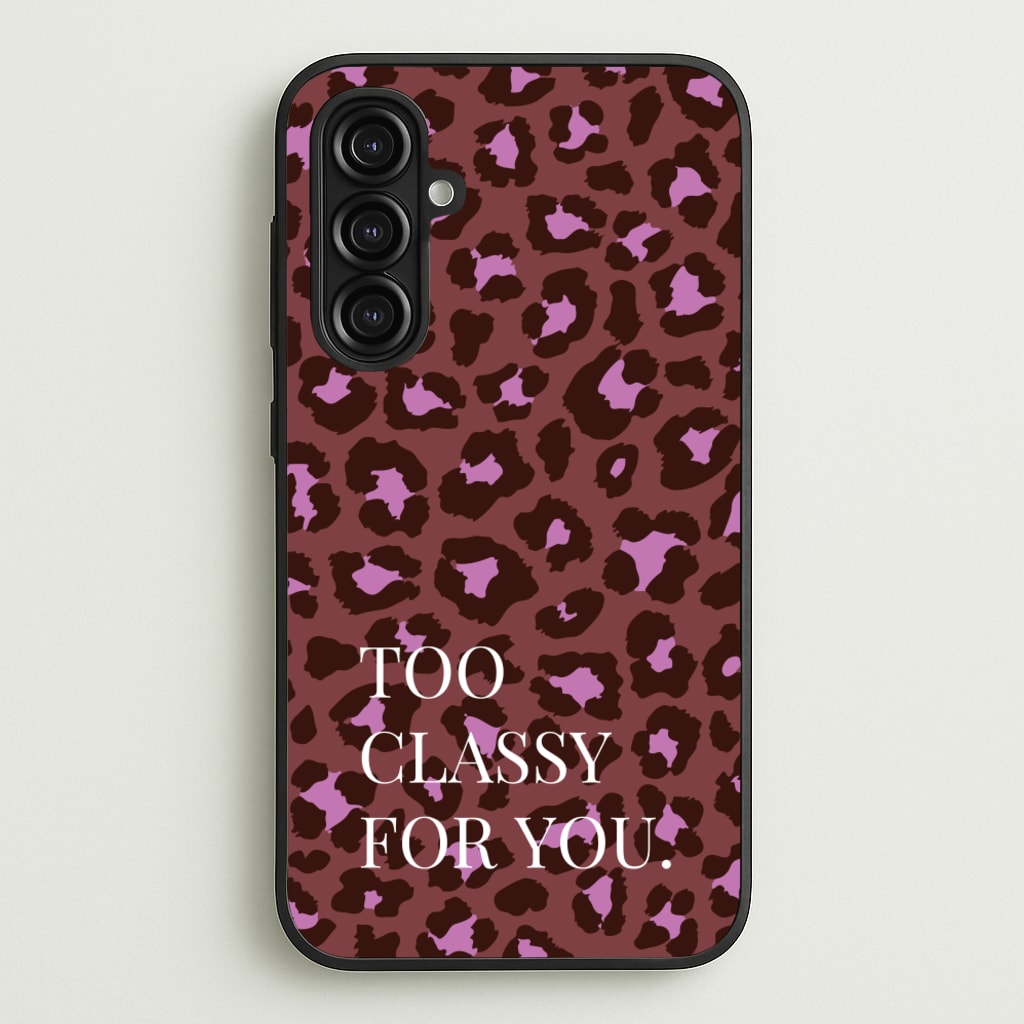 Too Classy Cheetah Print - Animal Patterns Phone Case for Galaxy A16