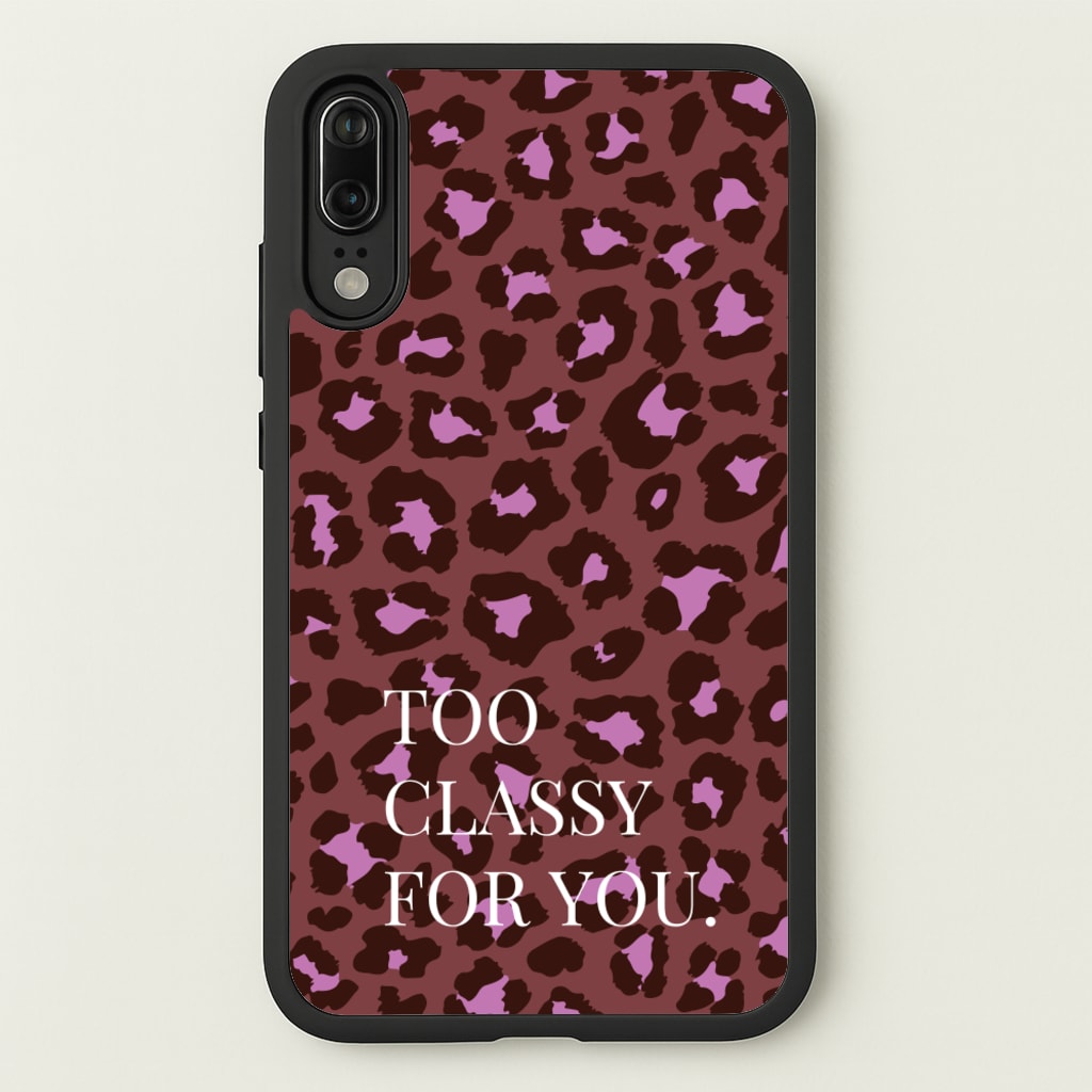 Too Classy Cheetah Print - Animal Patterns Phone Case for Huawei P20