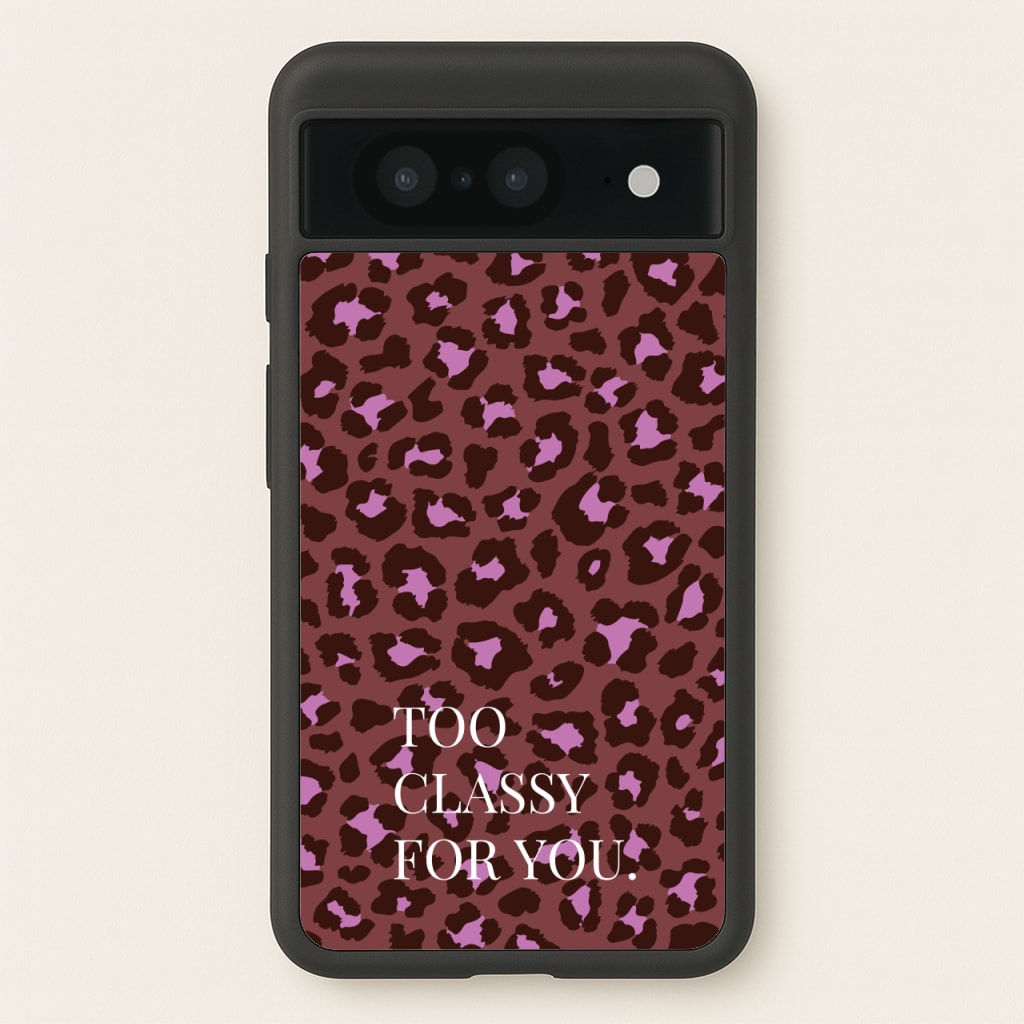 Too Classy Cheetah Print - Animal Patterns Phone Case for Google Pixel 8