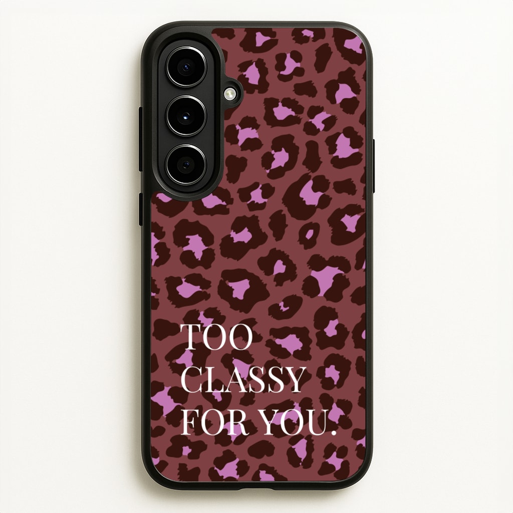 Too Classy Cheetah Print - Animal Patterns Phone Case for Galaxy A56