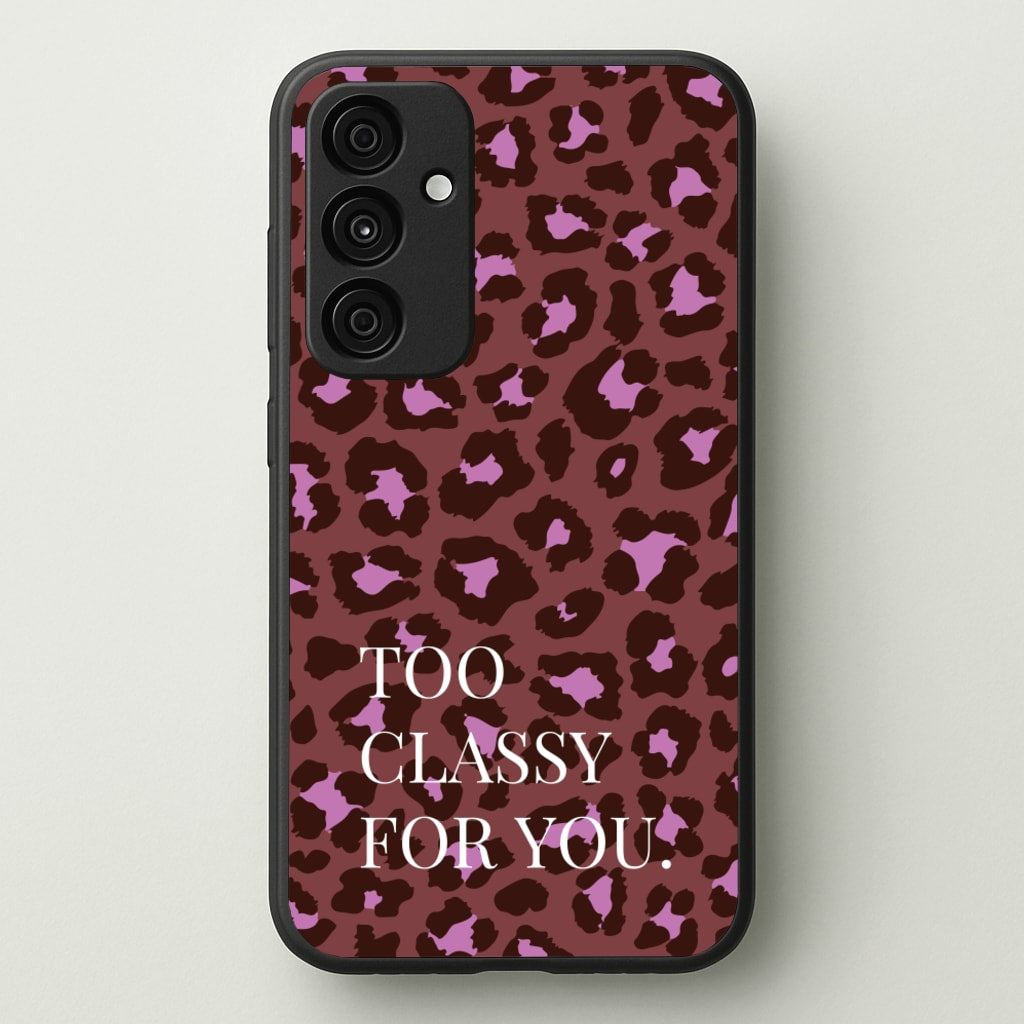 Too Classy Cheetah Print - Animal Patterns Phone Case for Galaxy A55