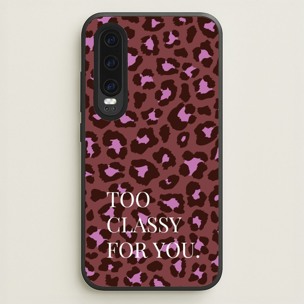 Too Classy Cheetah Print - Animal Patterns Phone Case for Huawei P30