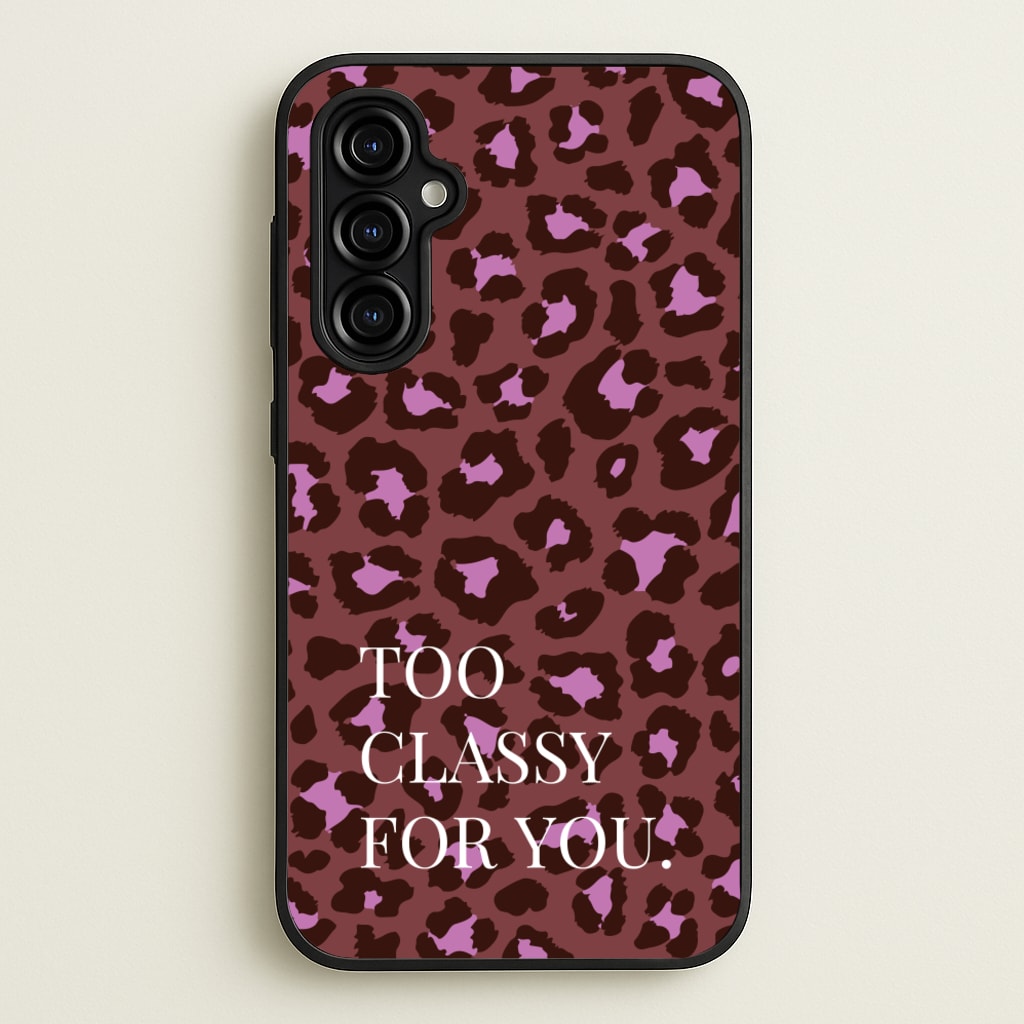 Too Classy Cheetah Print - Animal Patterns Phone Case for Galaxy A54