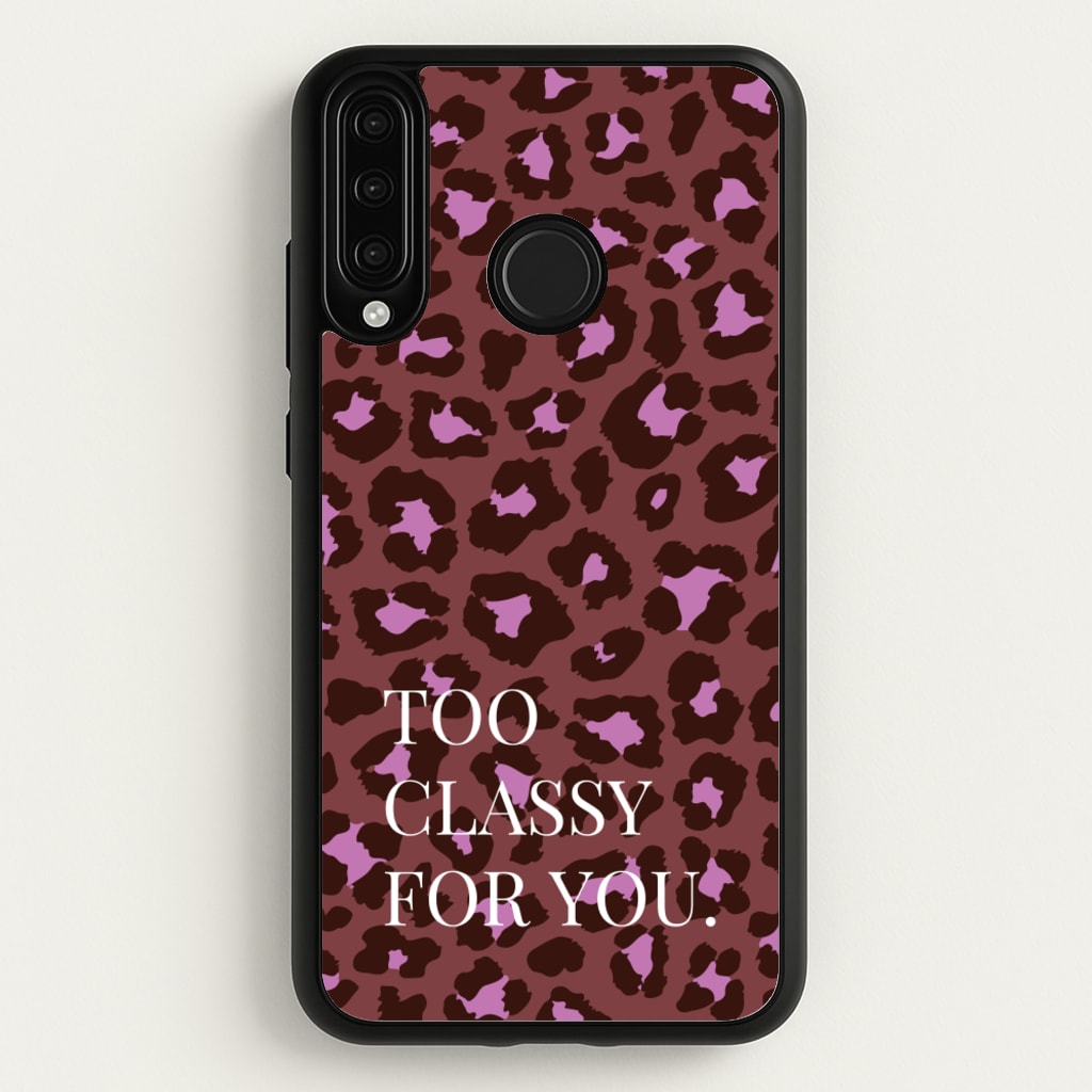 Too Classy Cheetah Print - Animal Patterns Phone Case for Huawei P30 Lite