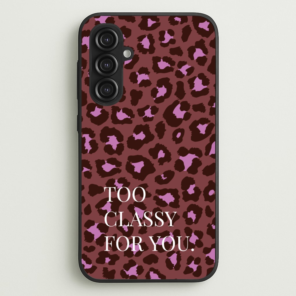 Too Classy Cheetah Print - Animal Patterns Phone Case for Galaxy S23FE