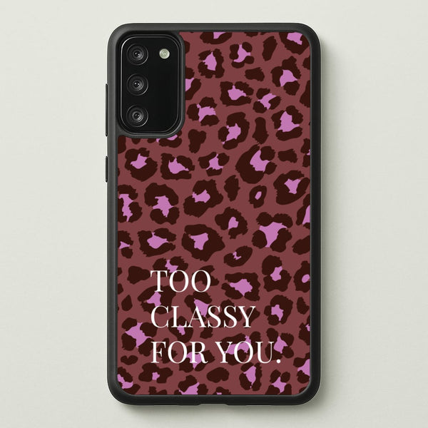 Too Classy Cheetah Print - Animal Patterns Phone Case for Galaxy A41