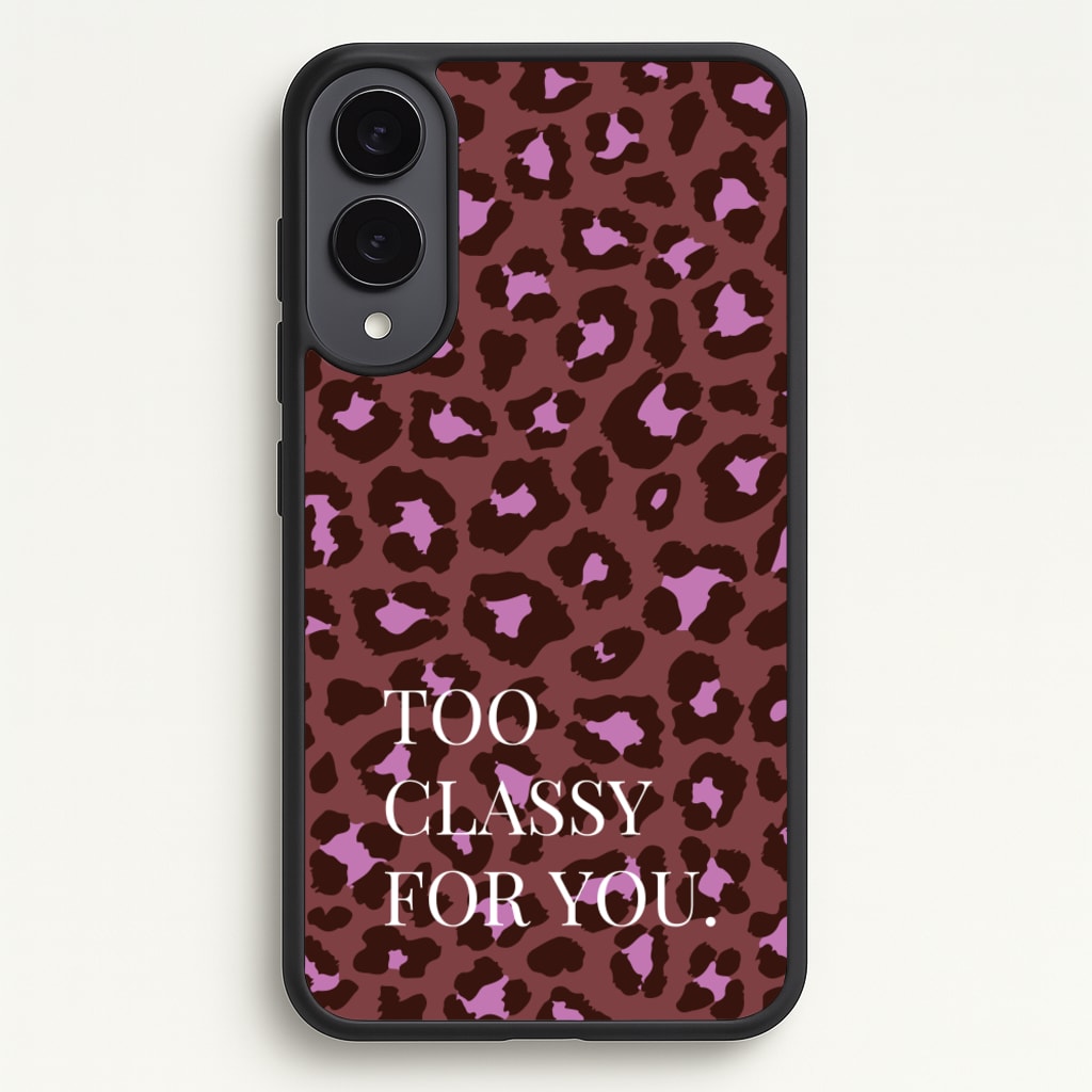 Too Classy Cheetah Print - Animal Patterns Phone Case for Galaxy S25 Edge