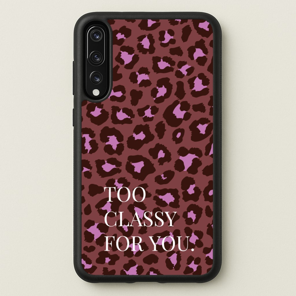 Too Classy Cheetah Print - Animal Patterns Phone Case for Huawei P20 Pro