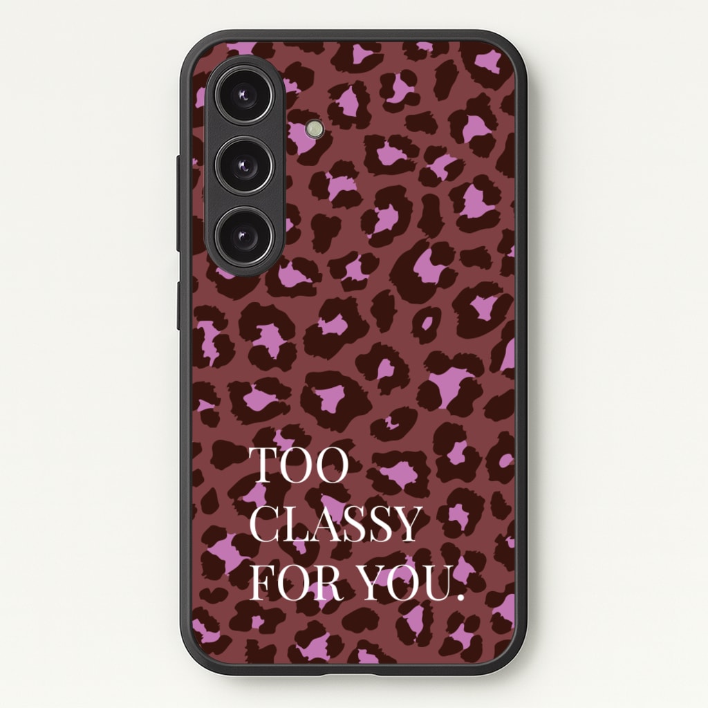 Too Classy Cheetah Print - Animal Patterns Phone Case for Galaxy S25 Plus