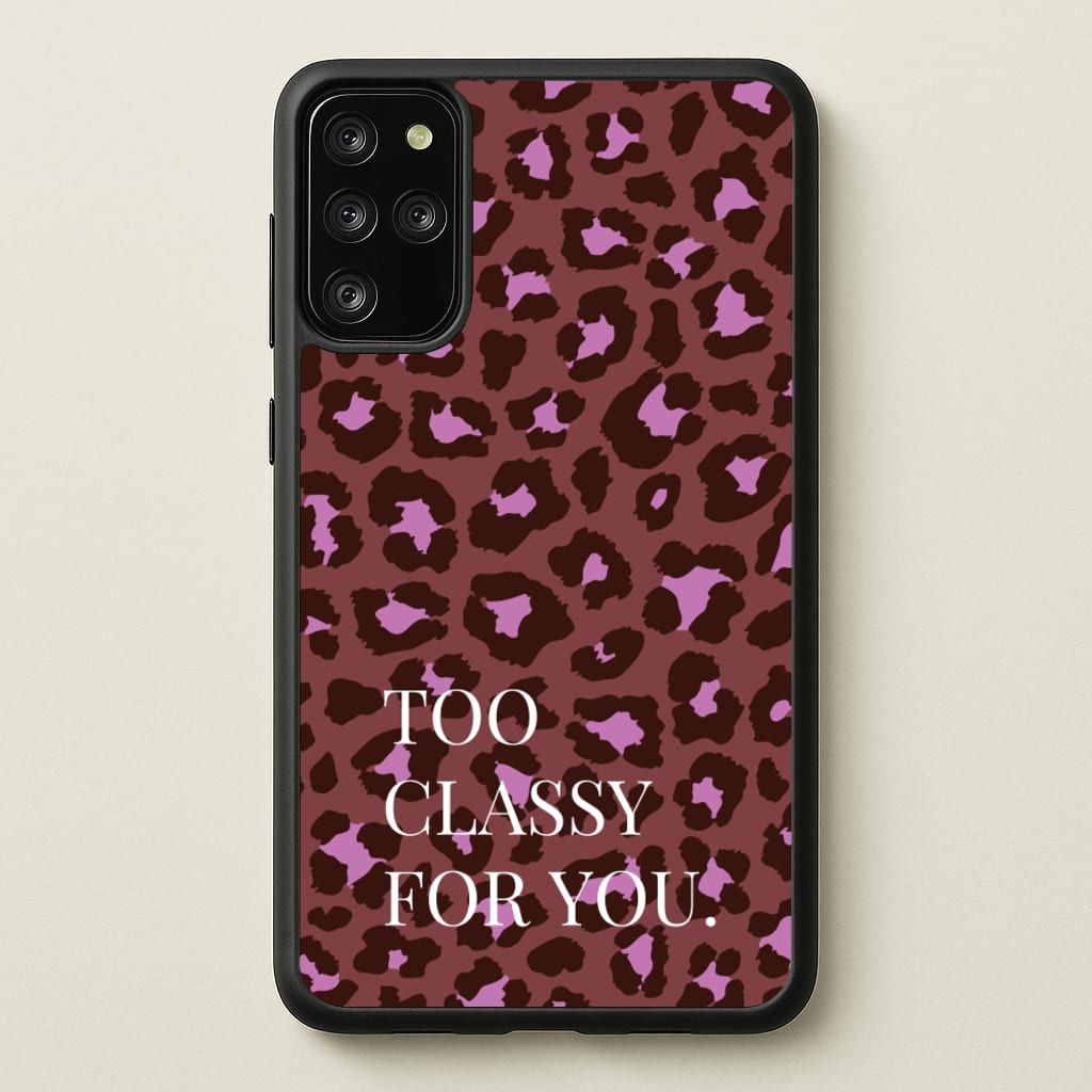 Too Classy Cheetah Print - Animal Patterns Phone Case for Galaxy S20 Plus