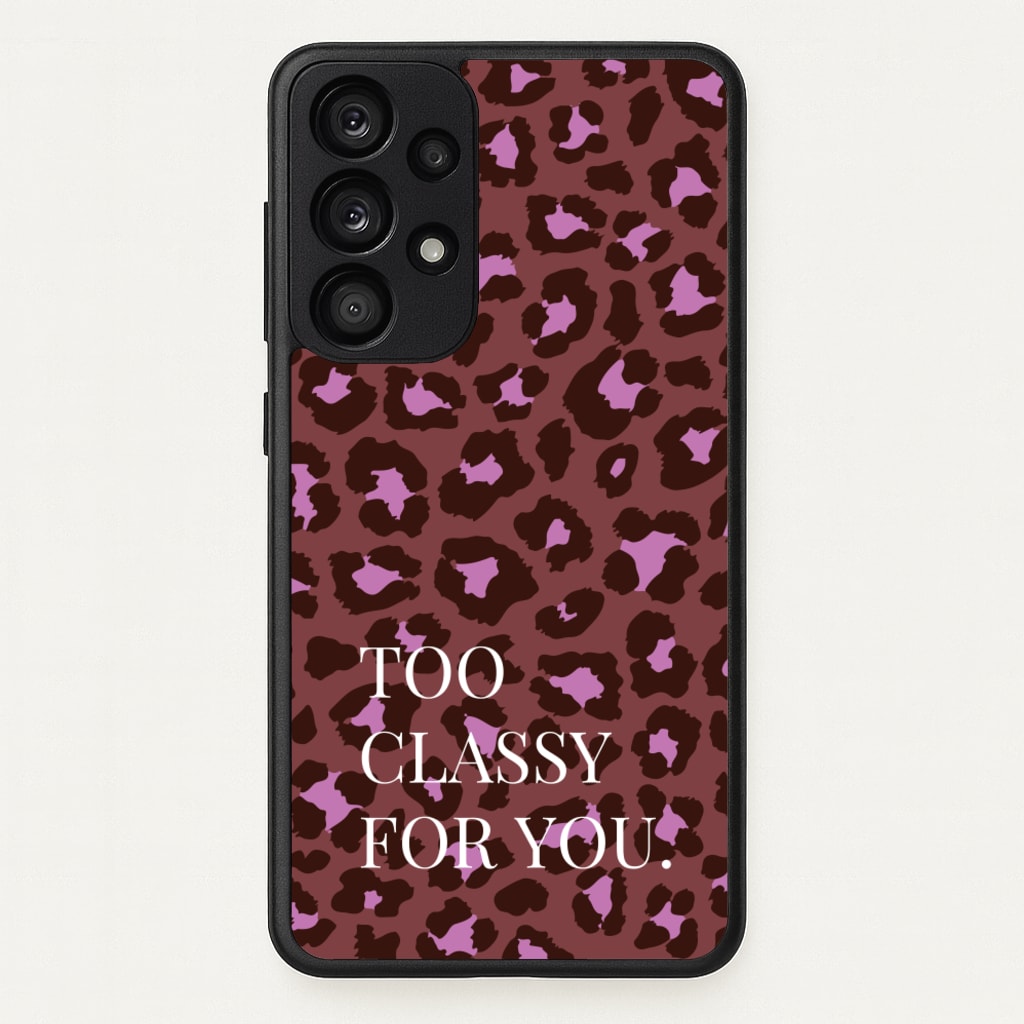 Too Classy Cheetah Print - Animal Patterns Phone Case for Galaxy A33
