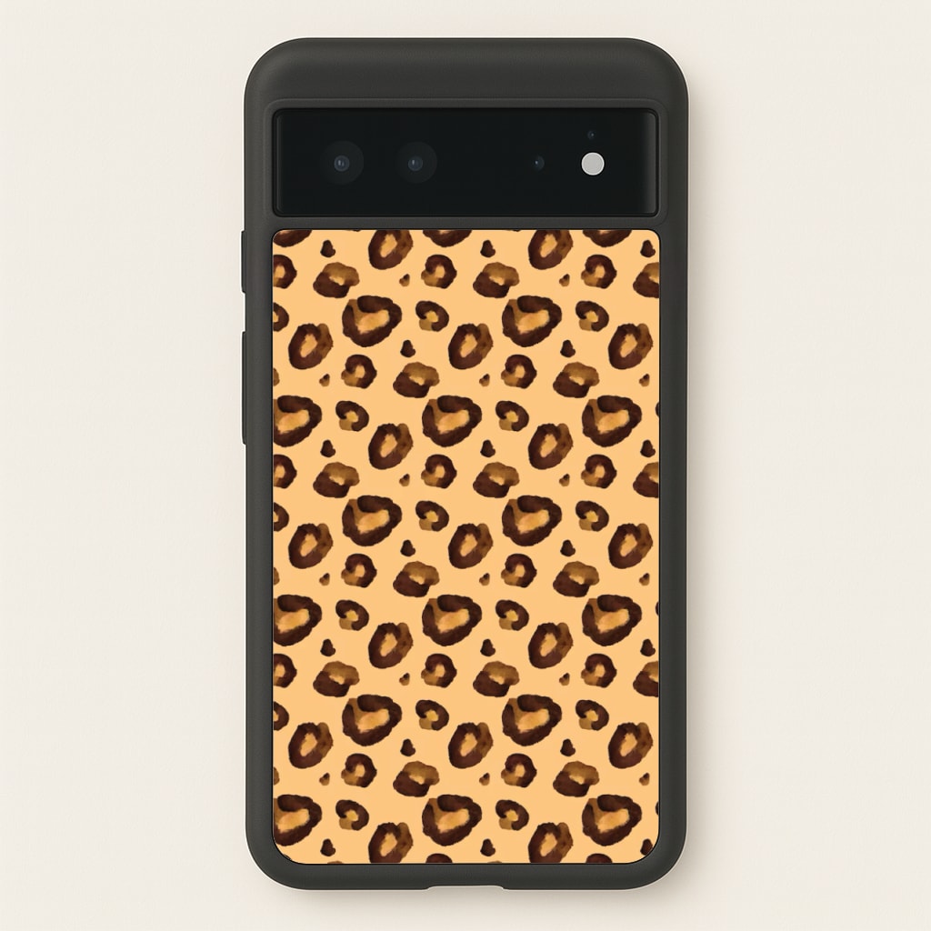 Watercolour Cheetah Print - Animal Patterns Phone Case for Google Pixel 6