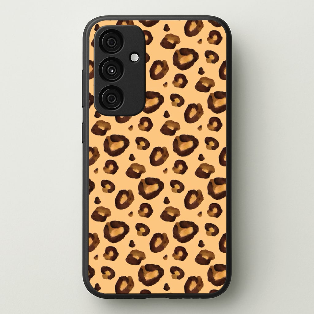 Watercolour Cheetah Print - Animal Patterns Phone Case for Galaxy A35
