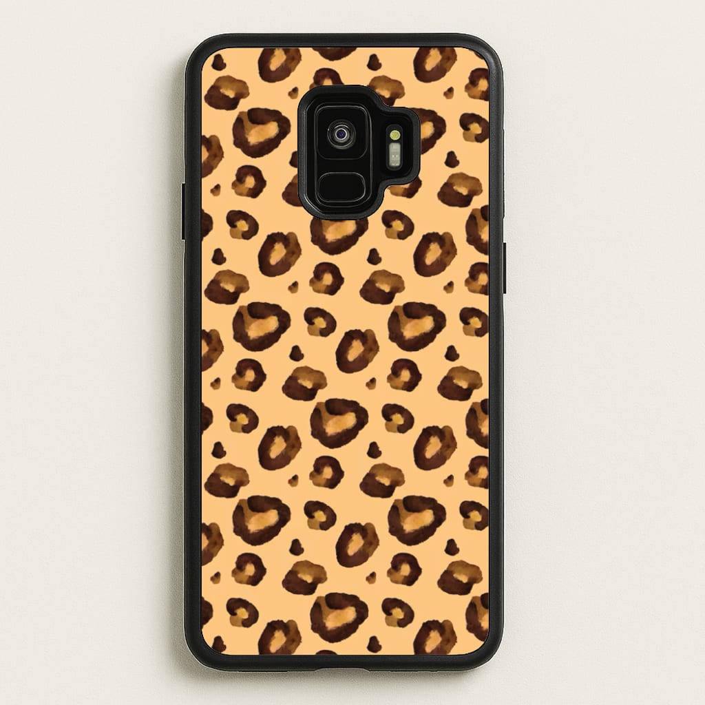 Watercolour Cheetah Print - Animal Patterns Phone Case for Galaxy S9