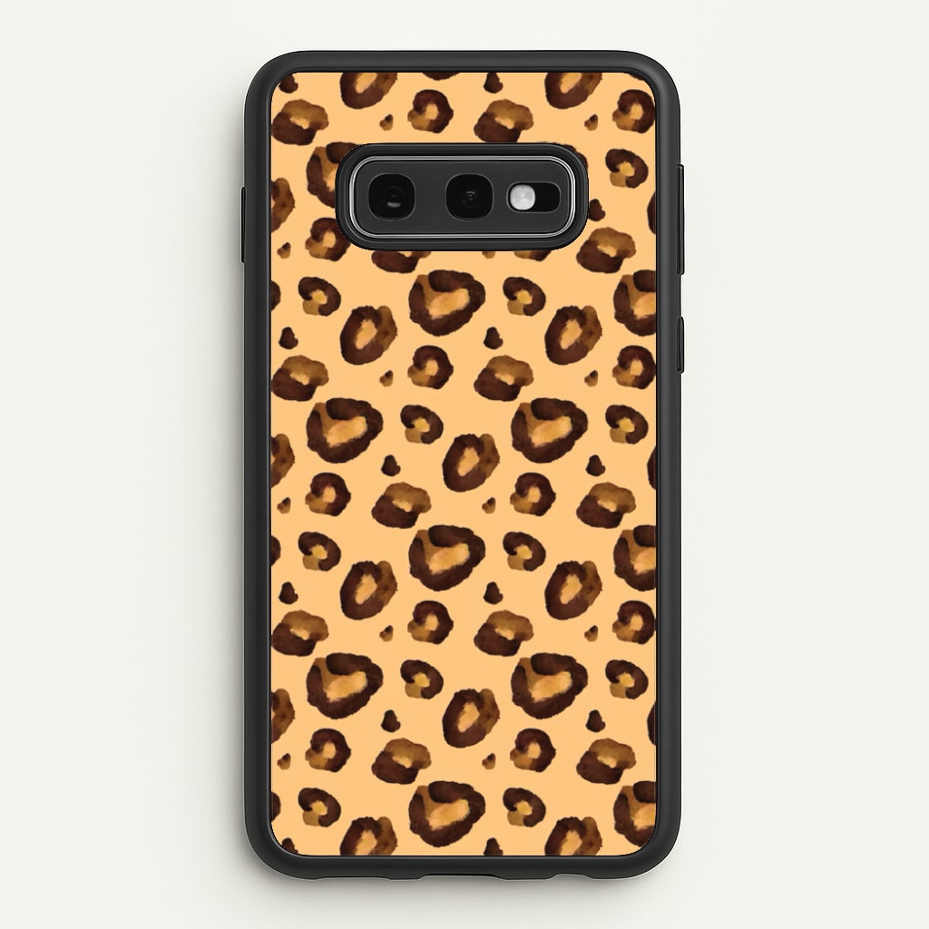 Watercolour Cheetah Print - Animal Patterns Phone Case for Galaxy S10e