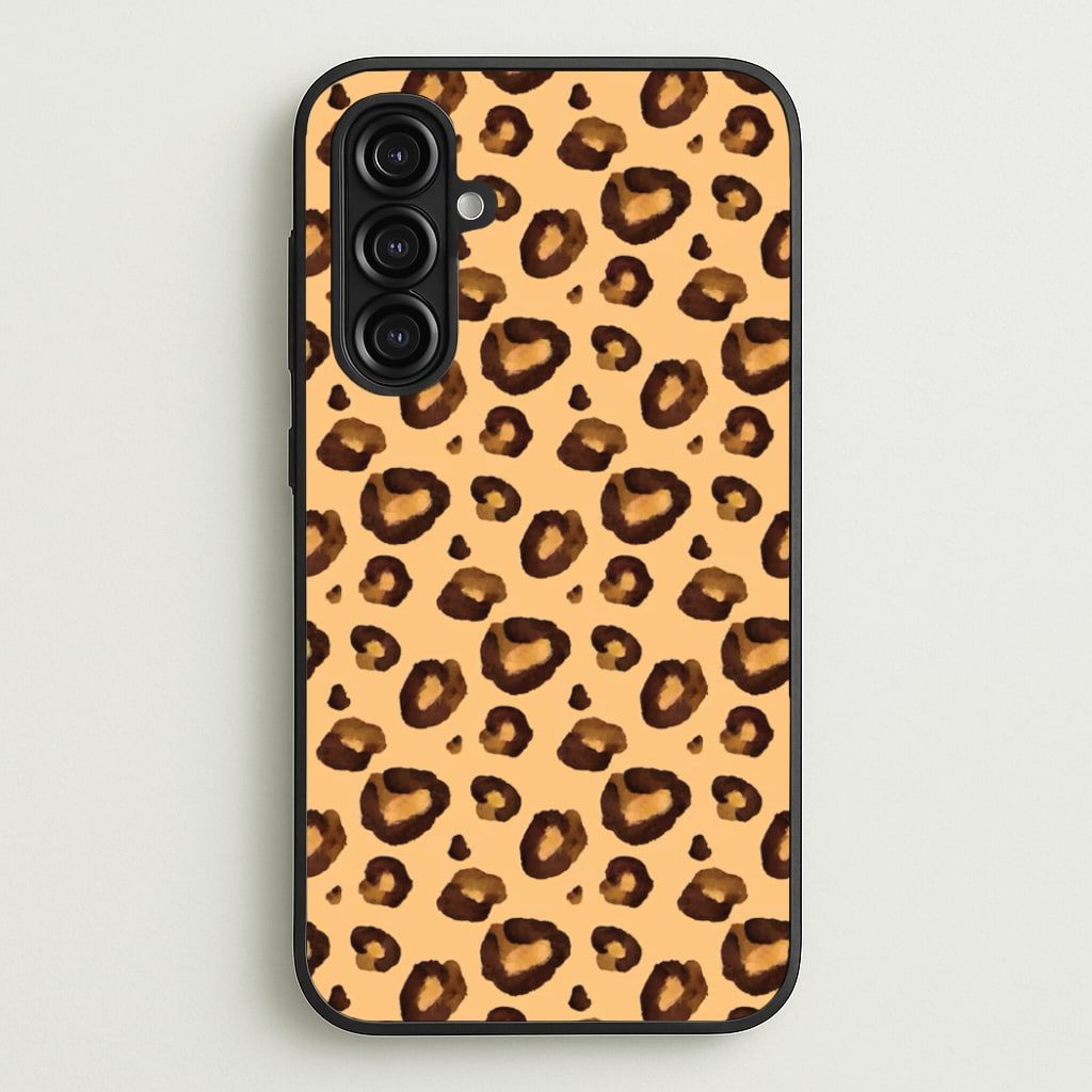 Watercolour Cheetah Print - Animal Patterns Phone Case for Galaxy A16