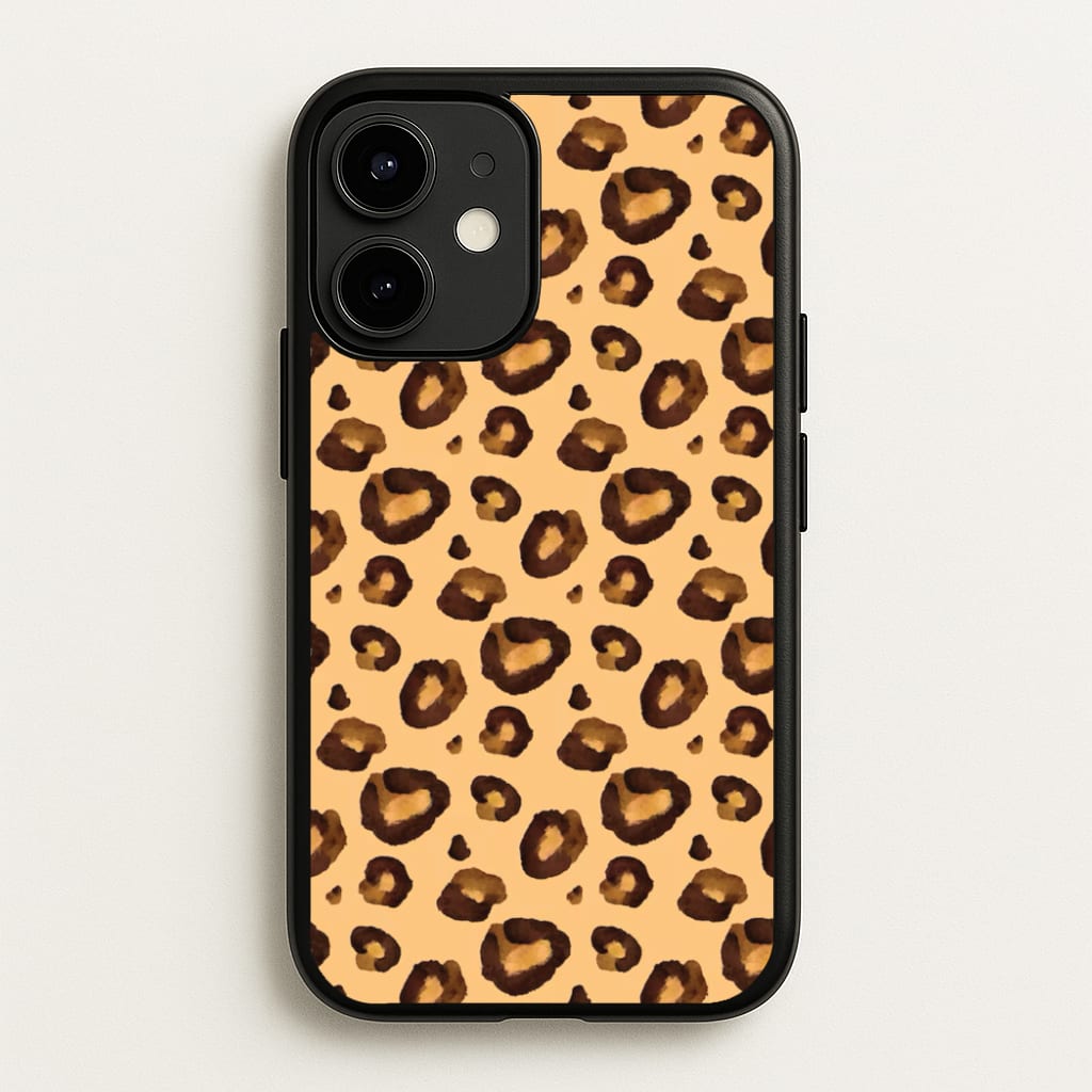 Watercolour Cheetah Print - Animal Patterns Phone Case for iPhone 12 / 12 Pro