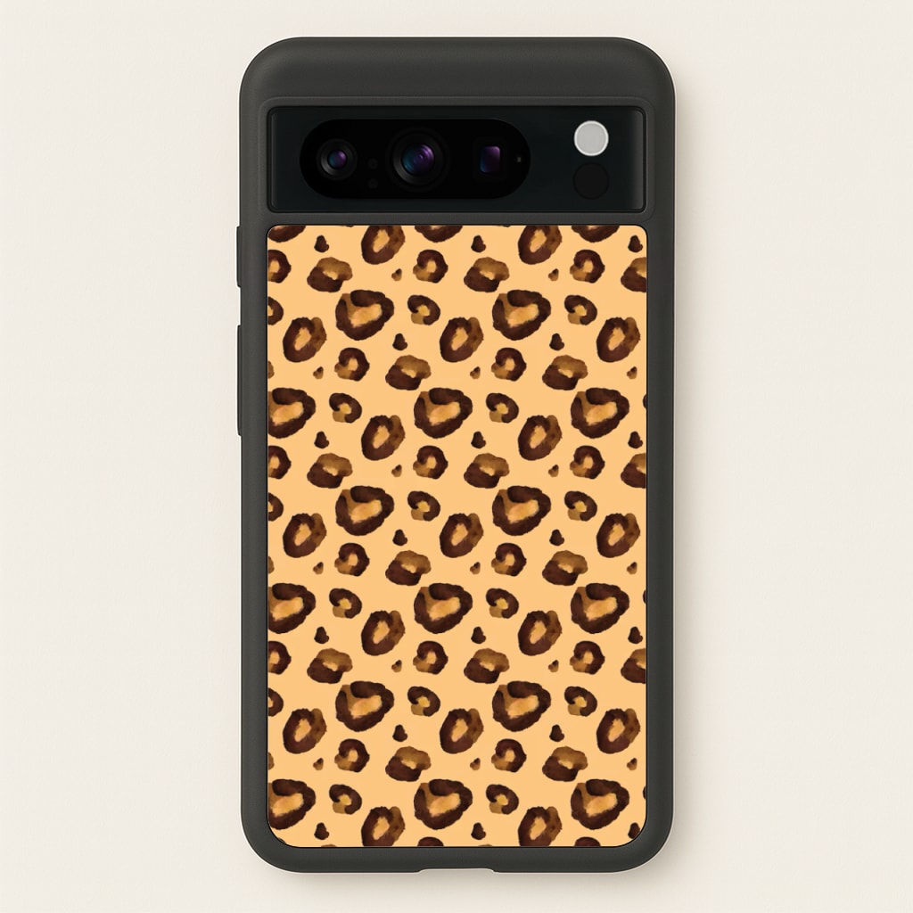 Watercolour Cheetah Print - Animal Patterns Phone Case for Google Pixel 8 Pro