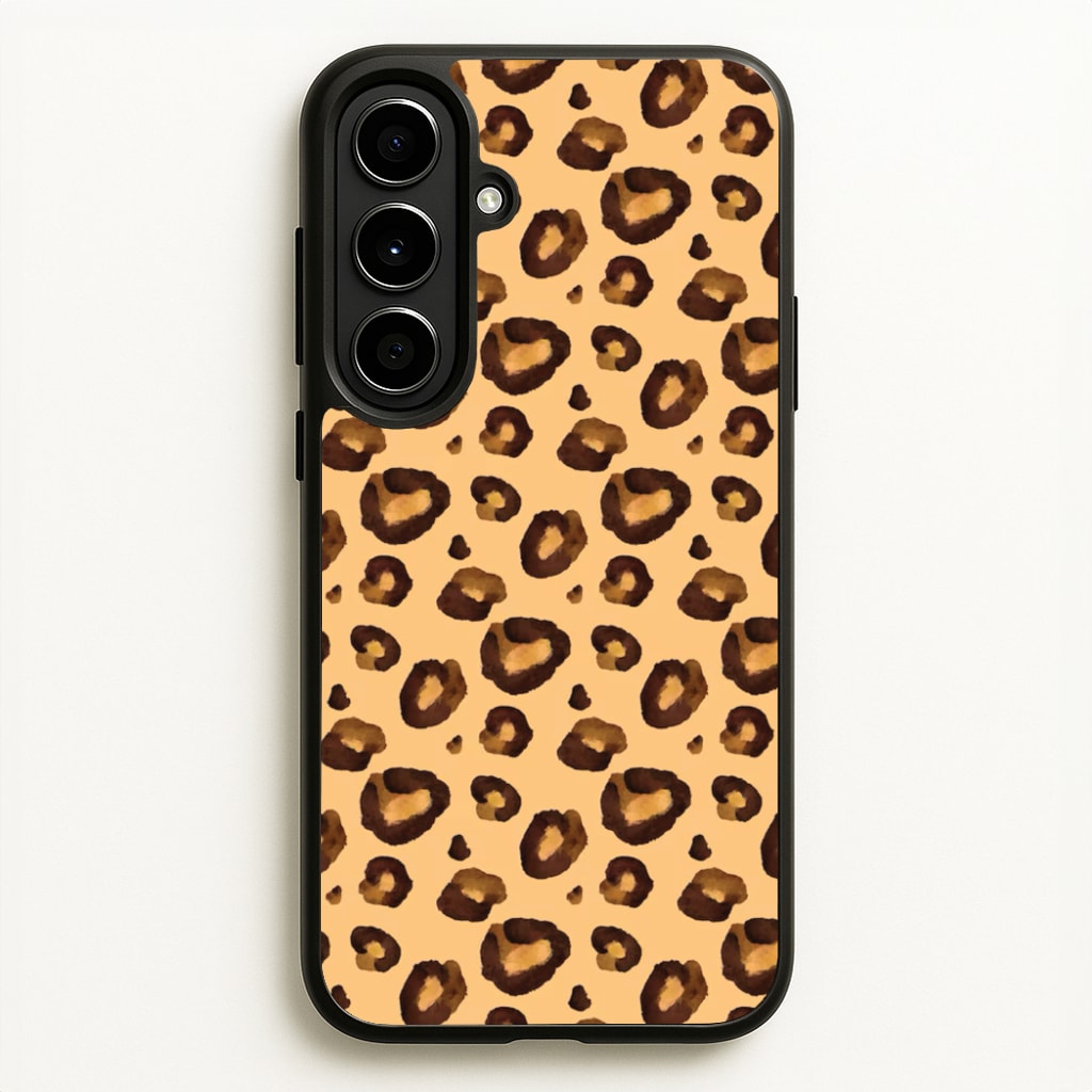Watercolour Cheetah Print - Animal Patterns Phone Case for Galaxy A56