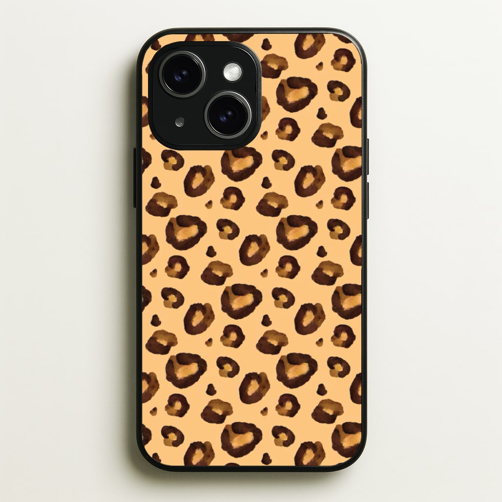 Watercolour Cheetah Print - Animal Patterns Phone Case for iPhone 14 Plus