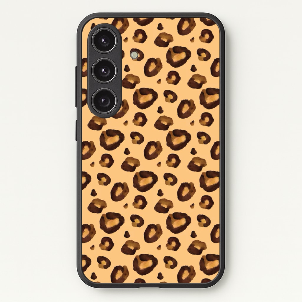 Watercolour Cheetah Print - Animal Patterns Phone Case for Galaxy S25 Plus