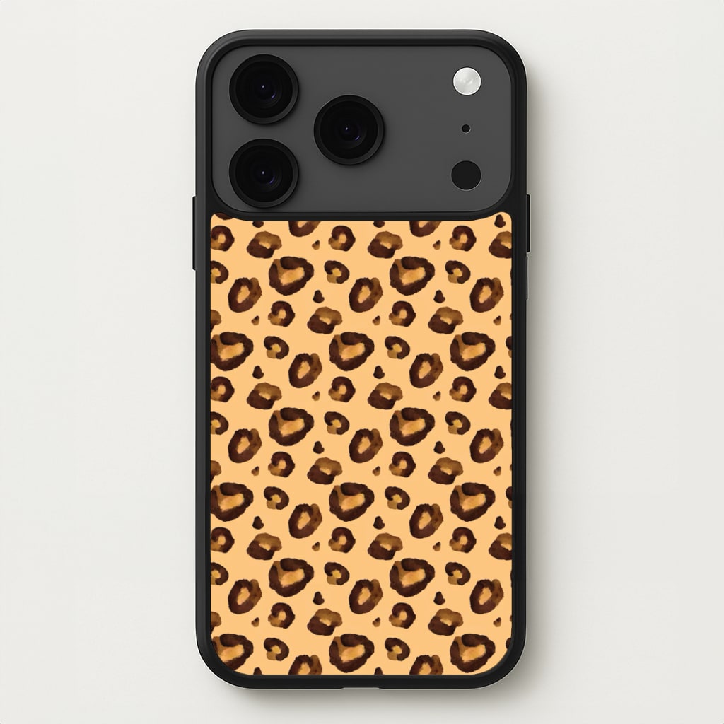 Watercolour Cheetah Print Phone Case for iPhone 17 Pro Max