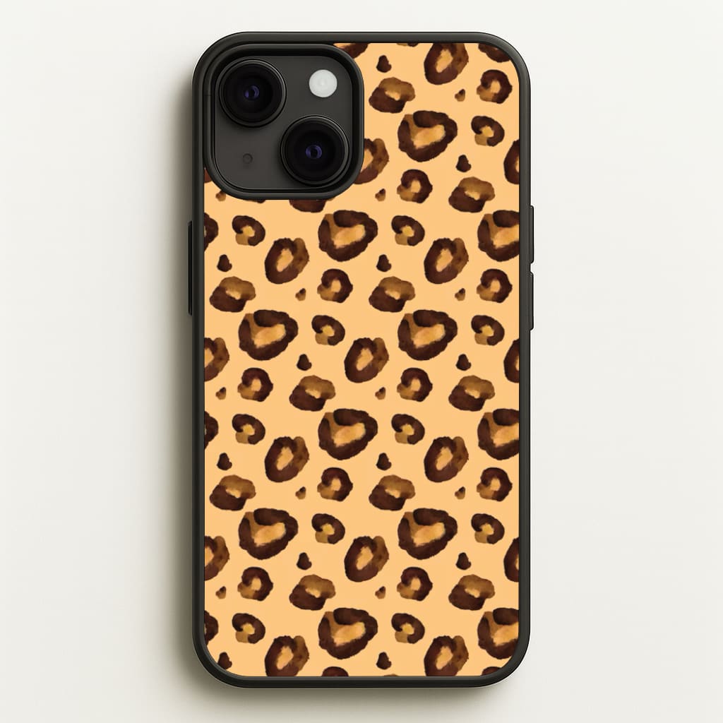 Watercolour Cheetah Print - Animal Patterns Phone Case for iPhone 13 Mini