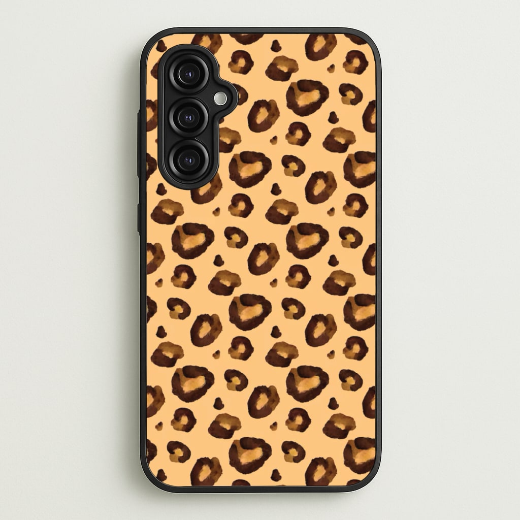 Watercolour Cheetah Print - Animal Patterns Phone Case for Galaxy A14