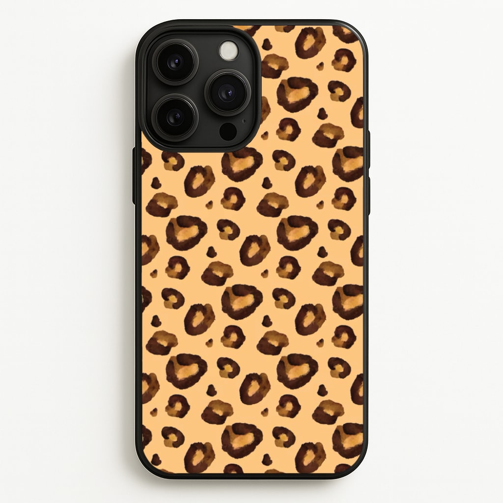 Watercolour Cheetah Print - Animal Patterns Phone Case for iPhone 13 Pro Max