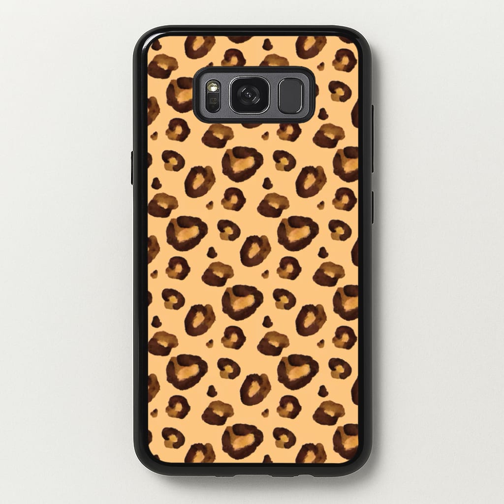 Watercolour Cheetah Print - Animal Patterns Phone Case for Galaxy S8