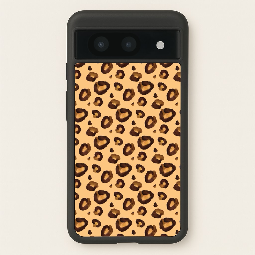 Watercolour Cheetah Print - Animal Patterns Phone Case for Google Pixel 8a