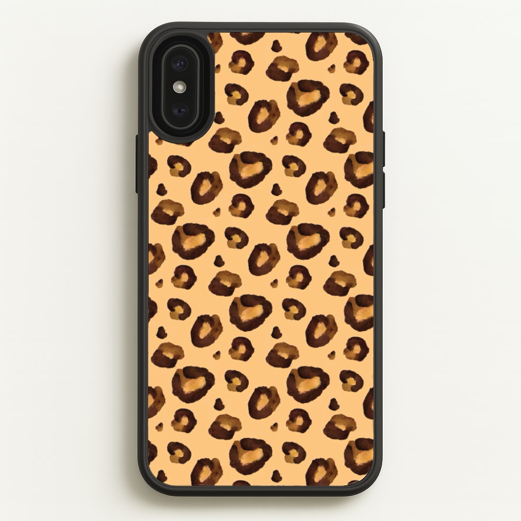 Watercolour Cheetah Print - Animal Patterns Phone Case for iPhone XS Max
