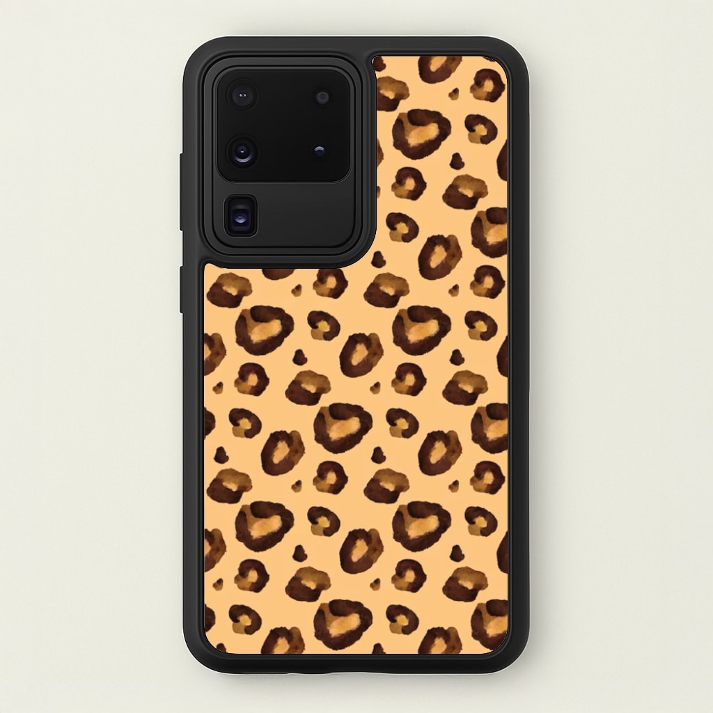 Watercolour Cheetah Print - Animal Patterns Phone Case for Galaxy S20 Ultra