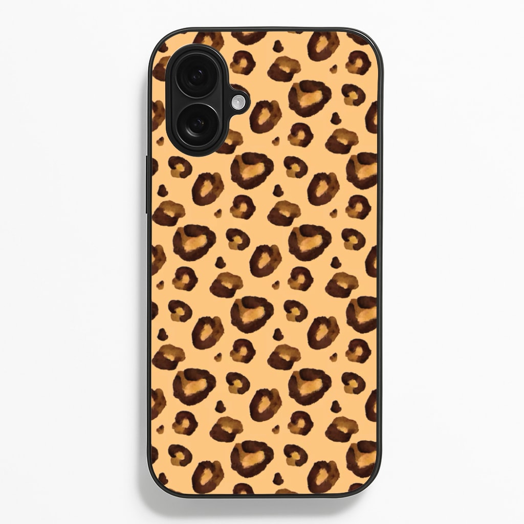 Watercolour Cheetah Print - Animal Patterns Phone Case for iPhone 16 Plus
