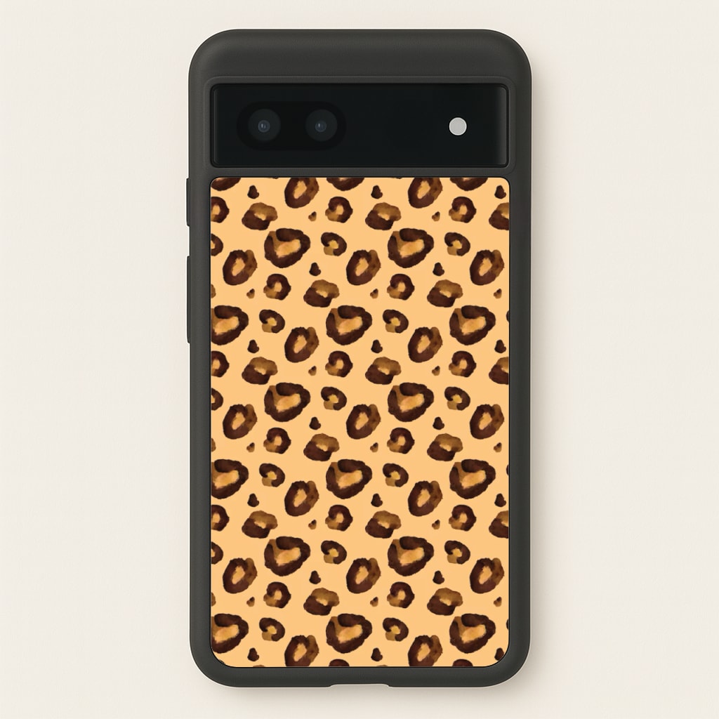 Watercolour Cheetah Print - Animal Patterns Phone Case for Google Pixel 6a