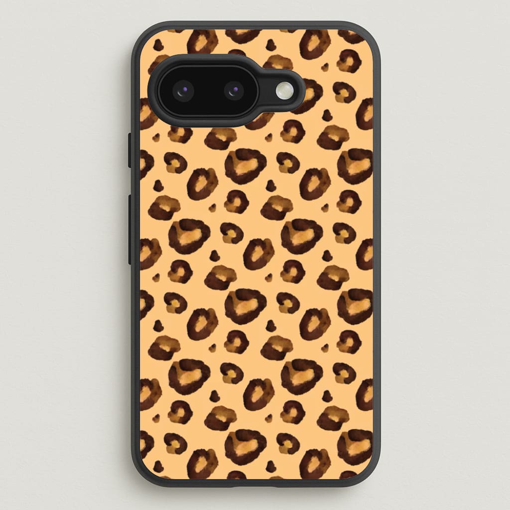 Watercolour Cheetah Print - Animal Patterns Phone Case for Google Pixel 9a