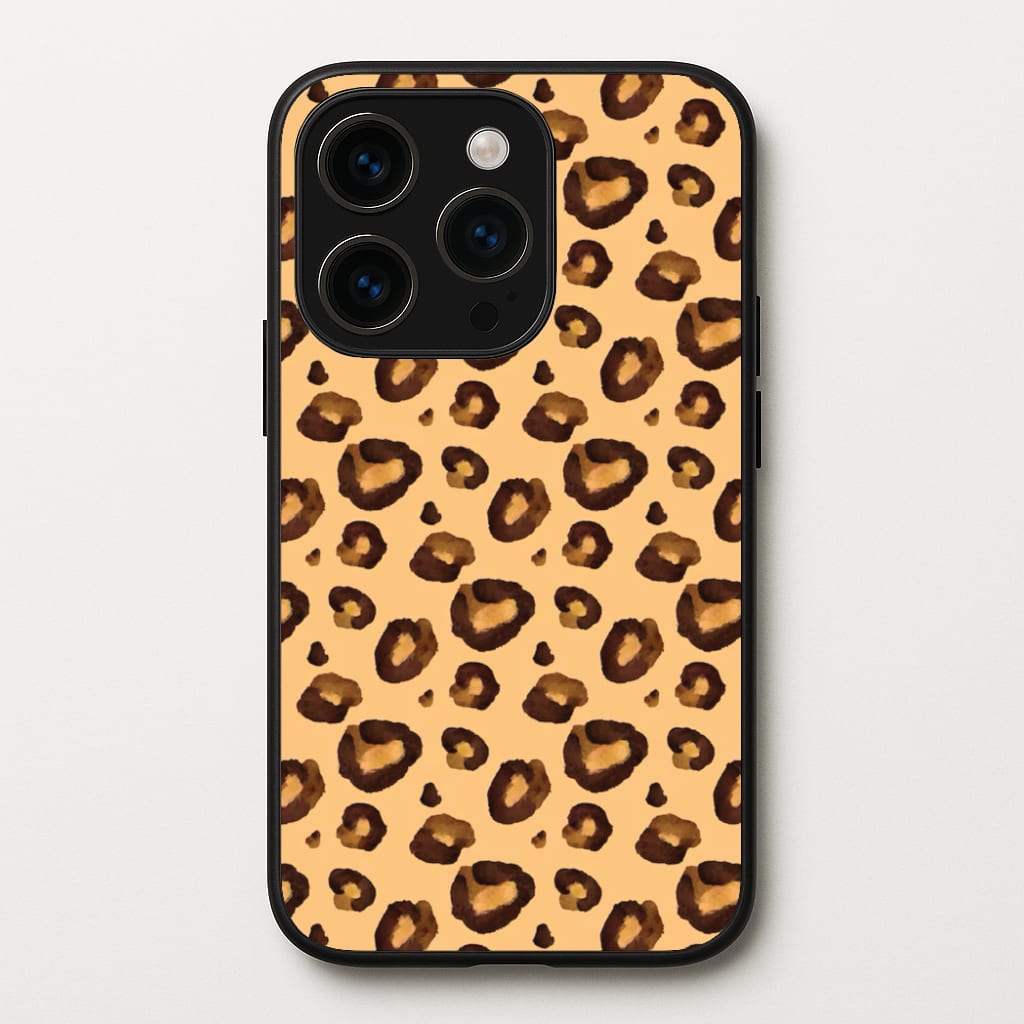 Watercolour Cheetah Print - Animal Patterns Phone Case for iPhone 14 Pro