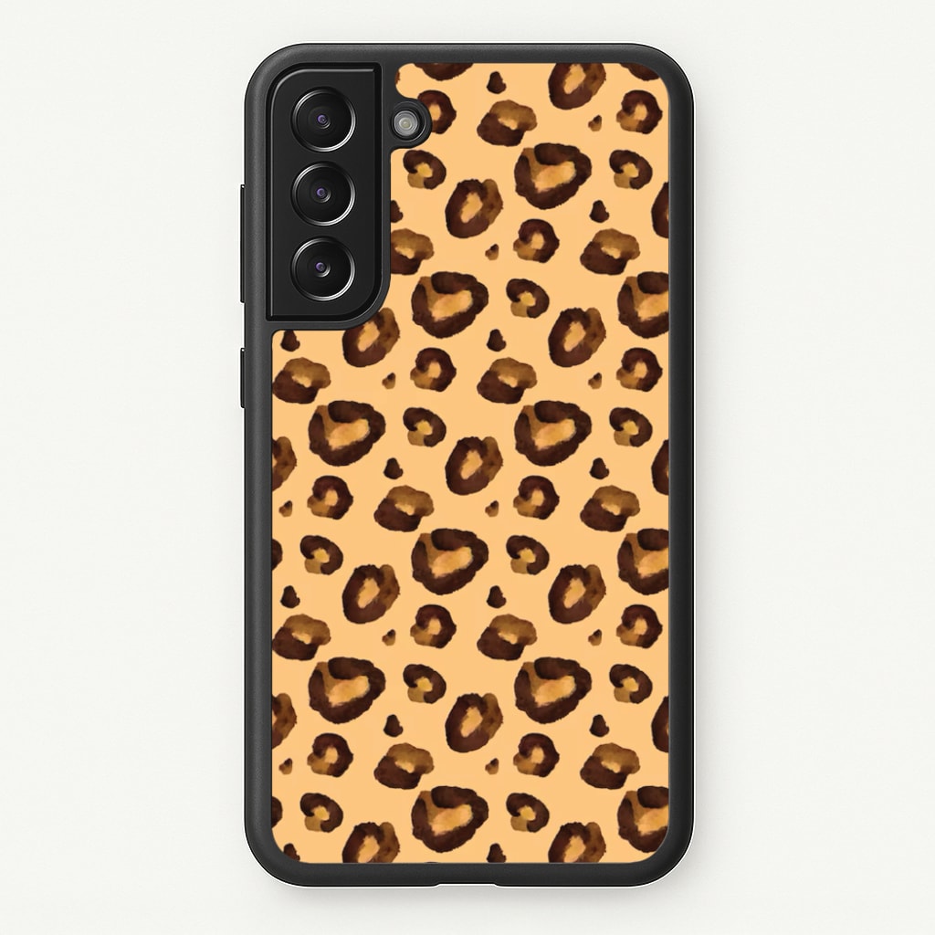 Watercolour Cheetah Print - Animal Patterns Phone Case for Galaxy S21FE