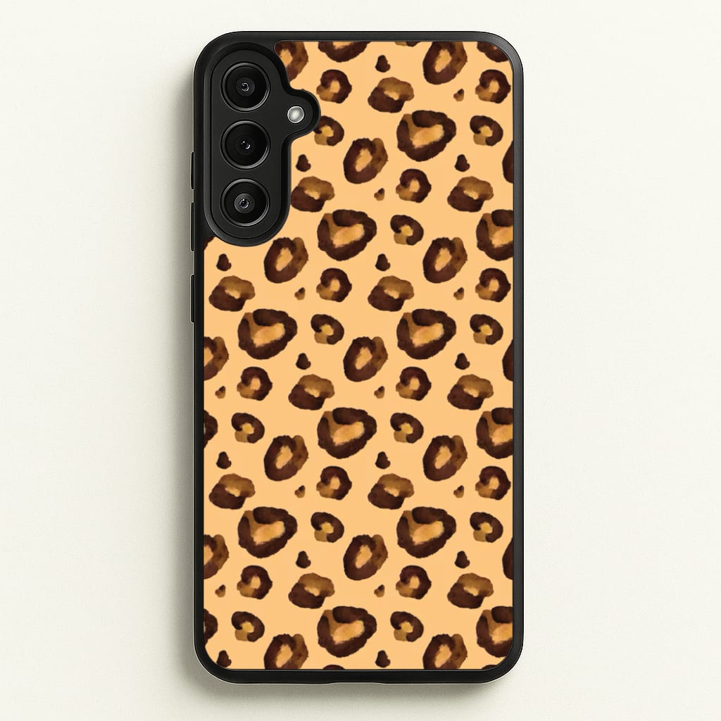 Watercolour Cheetah Print - Animal Patterns Phone Case for Galaxy A36