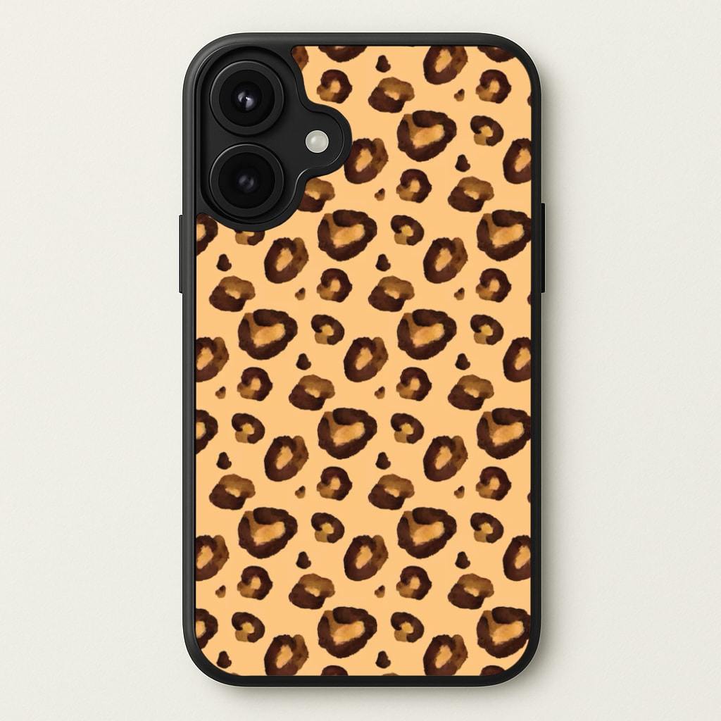 Watercolour Cheetah Print Phone Case for iPhone 17