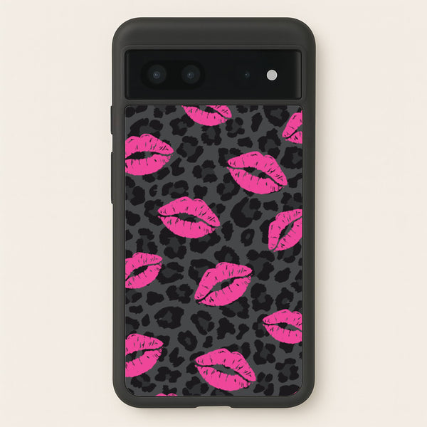 Pink Lipstick Cheetah Print - Animal Patterns Phone Case for Google Pixel 7