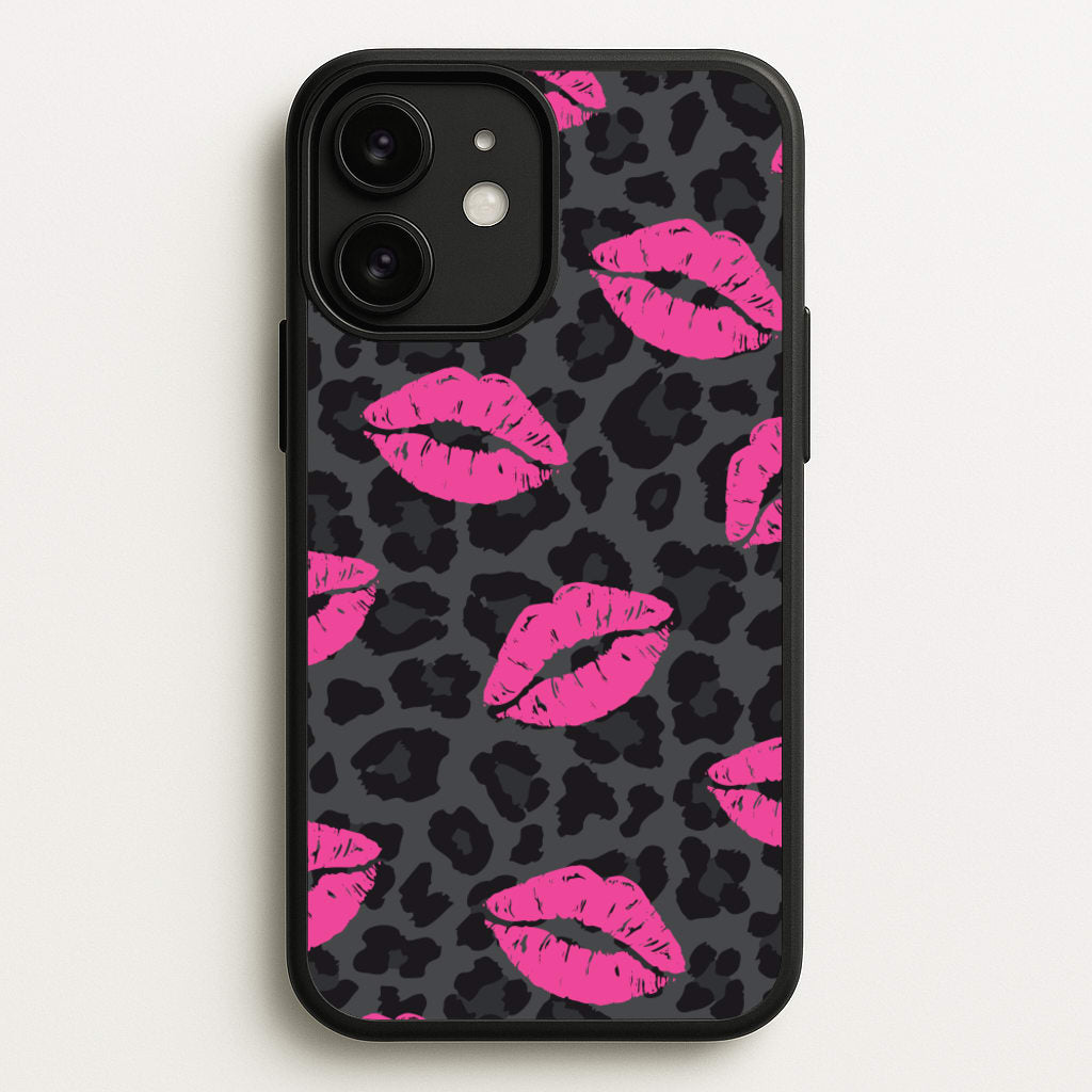 Pink Lipstick Cheetah Print - Animal Patterns Phone Case for iPhone 11