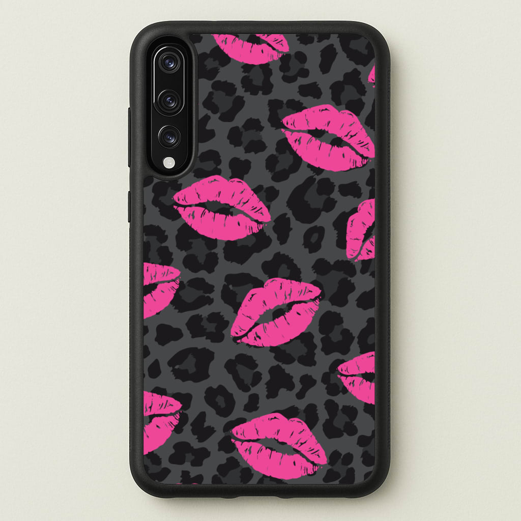 Pink Lipstick Cheetah Print - Animal Patterns Phone Case for Huawei P20 Pro