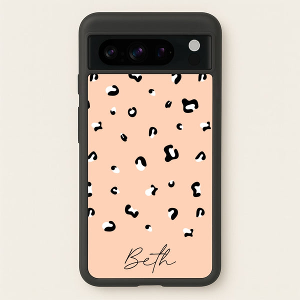 Personalised Name Cheetah Print - Animal Patterns Phone Case for Google Pixel 8 Pro